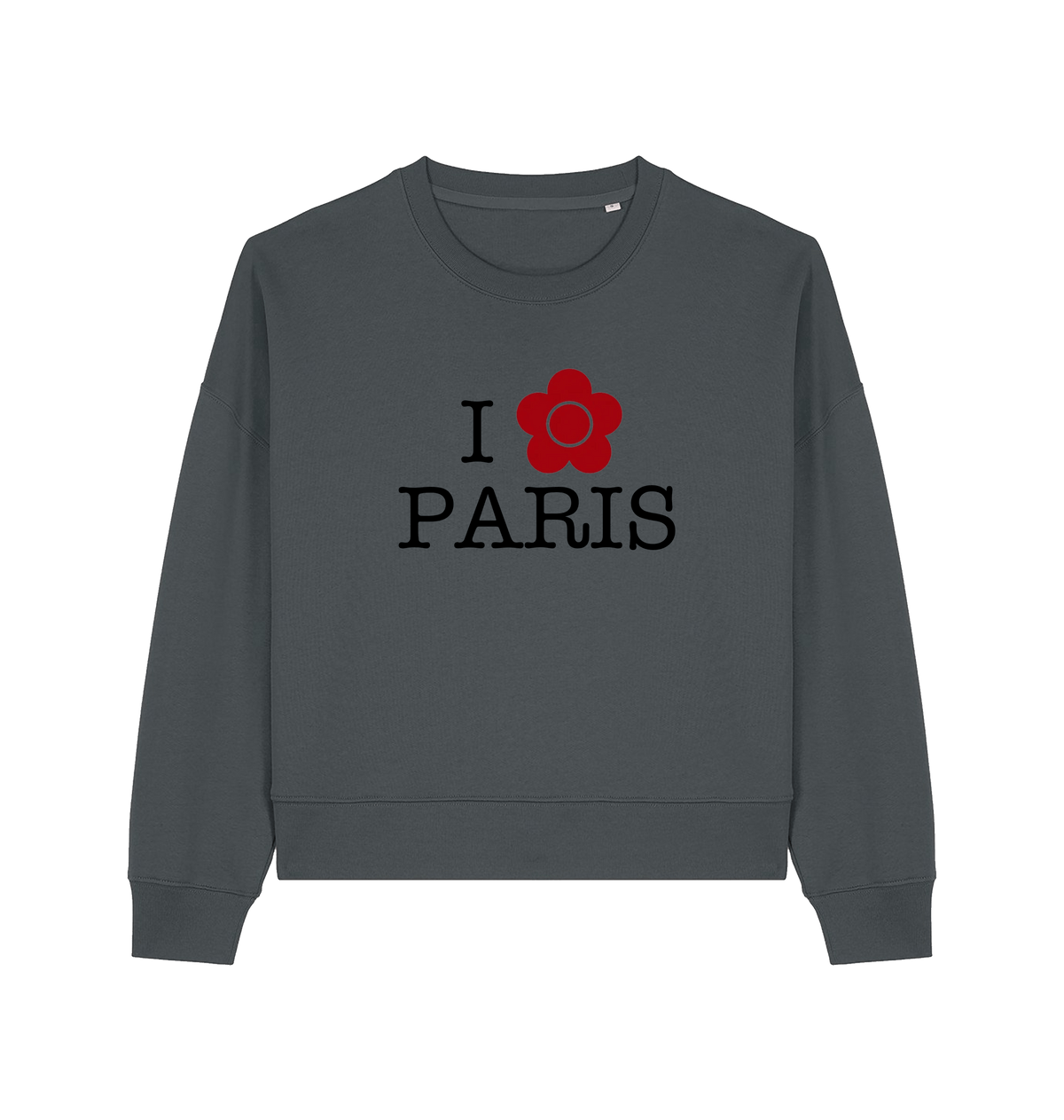 Anthracite Printed Sweater Front