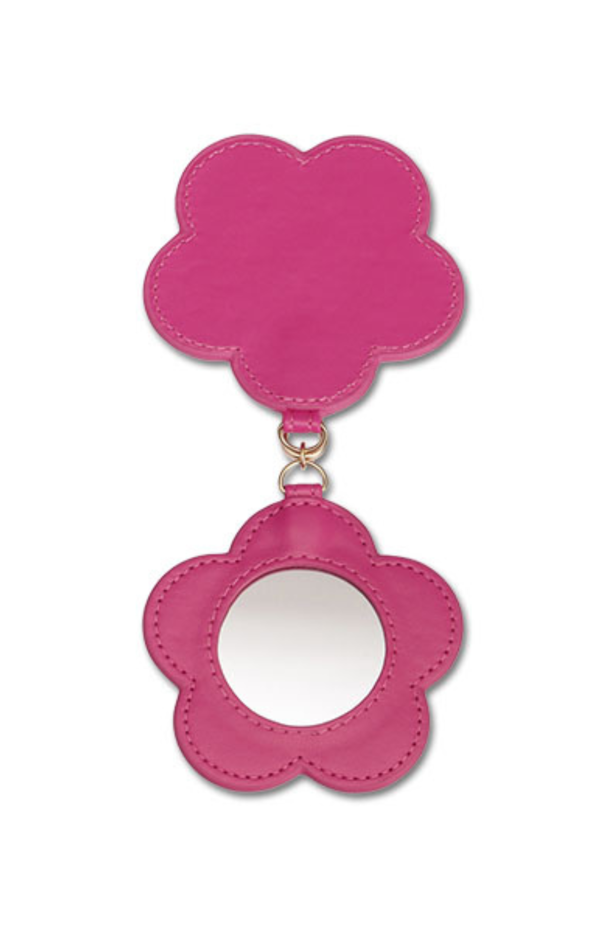 Daisy Mirror Bag Charm Hot Pink