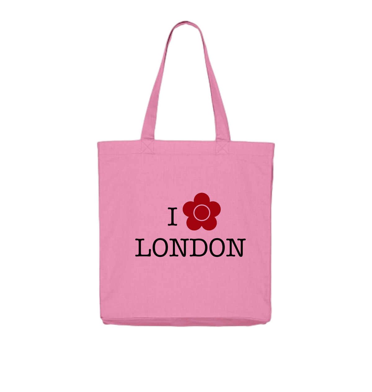 Bubble Pink Tote Bags Front
