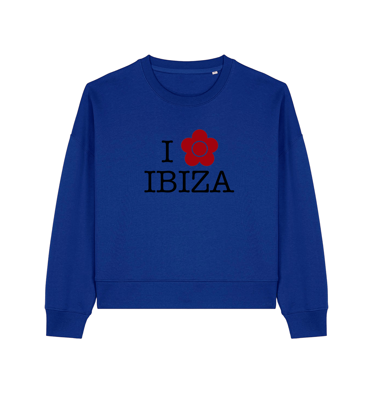Worker Blue Printed Sweater Front