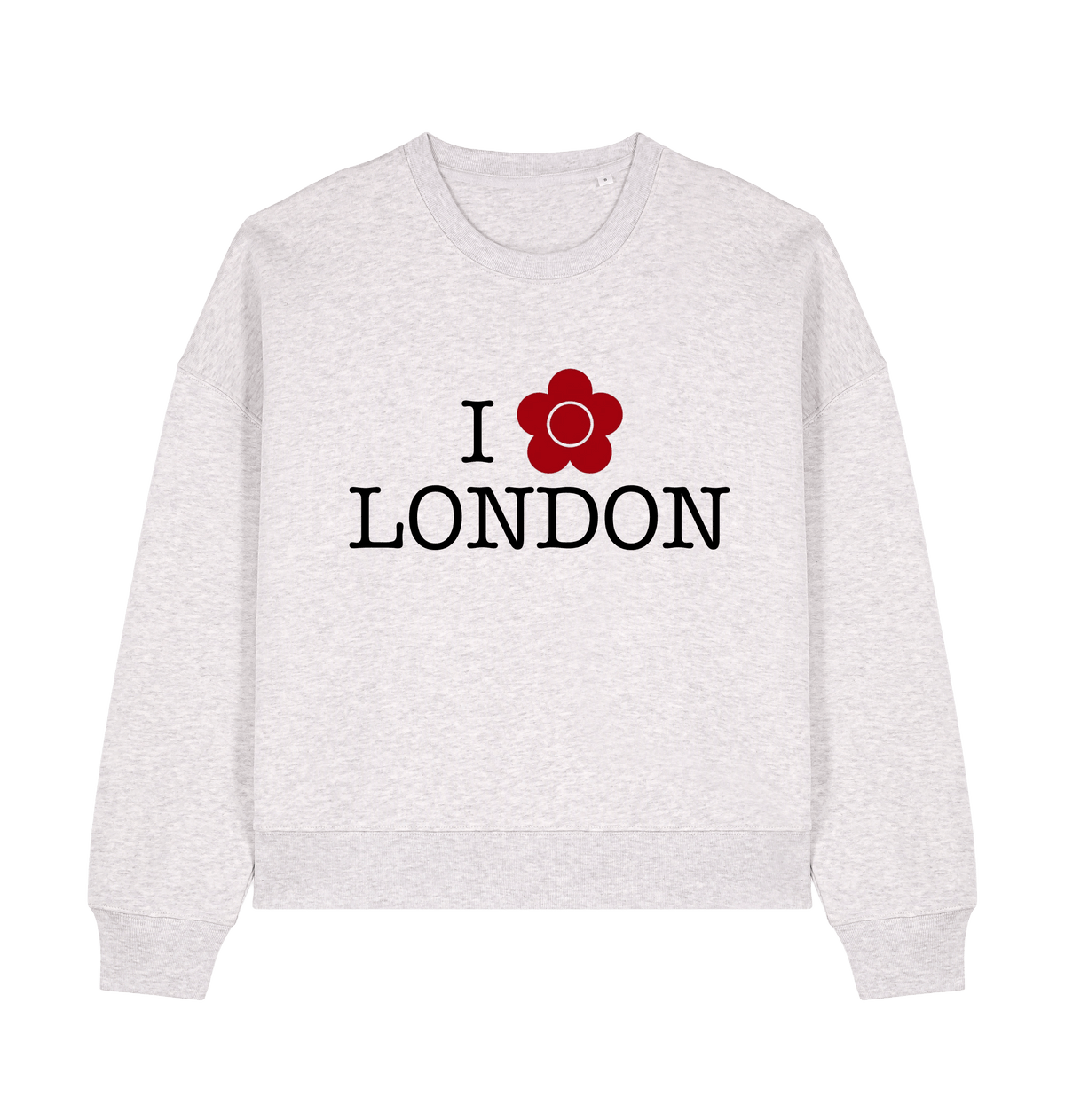 Cool Heather Grey Printed Sweater Front