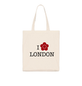 Natural Raw Tote Bags Front