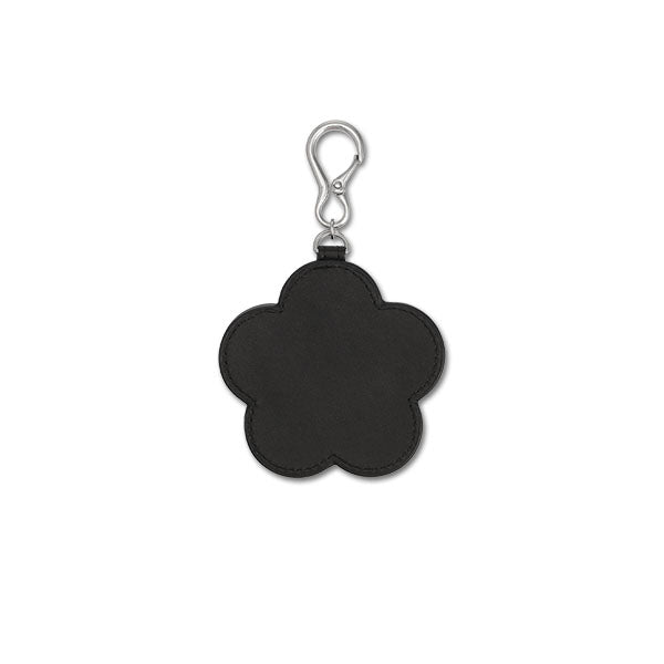 Daisy Mirror Bag Charm Black