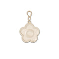Daisy Mirror Bag Charm White Gold