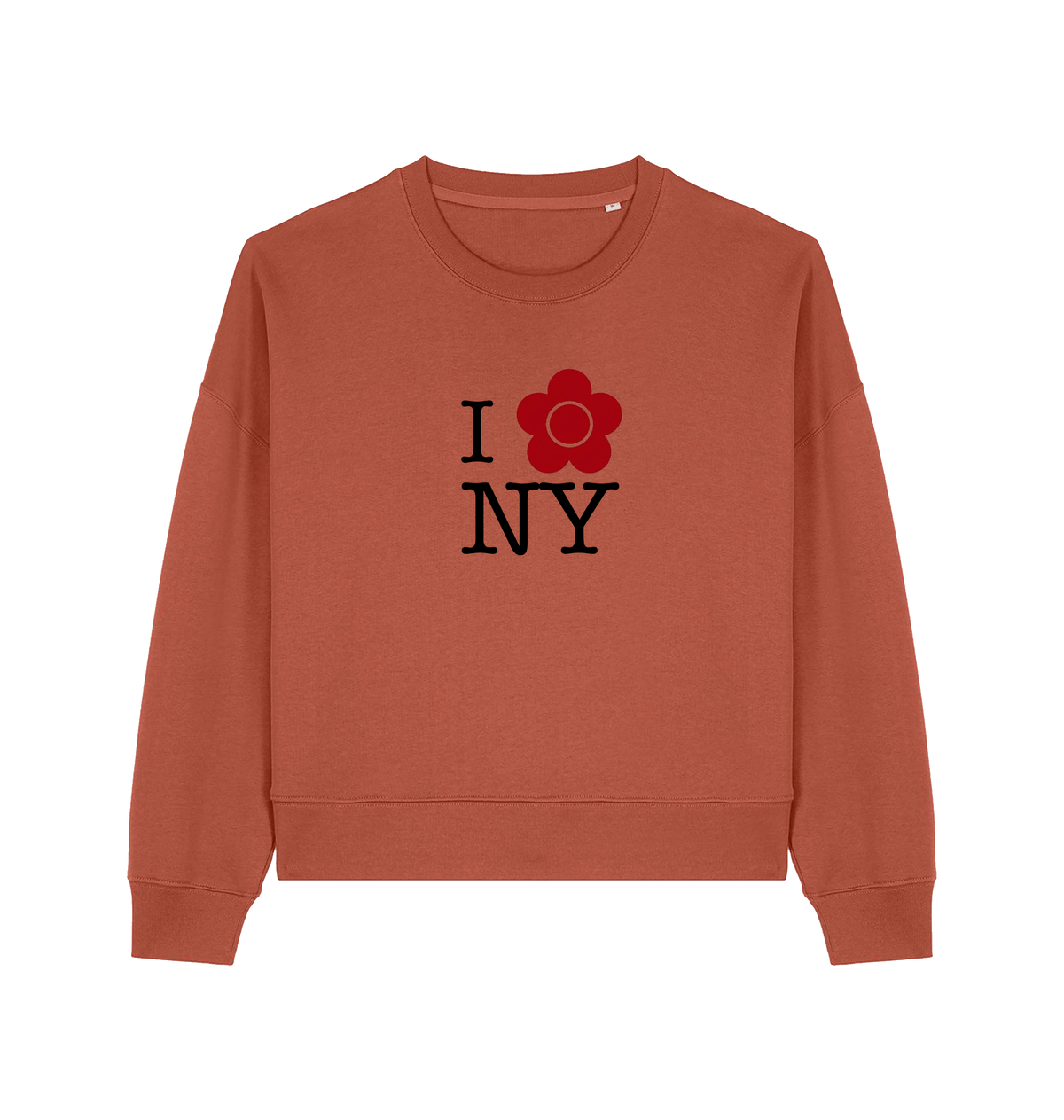 Heritage Brown Printed Sweater Front