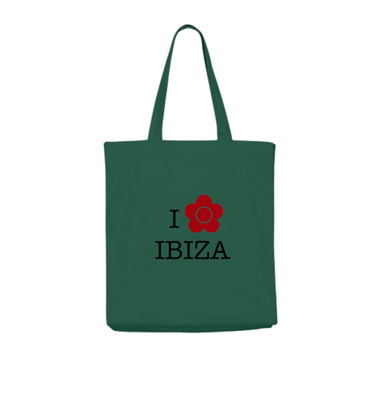 Bottle Green Tote Bags Front