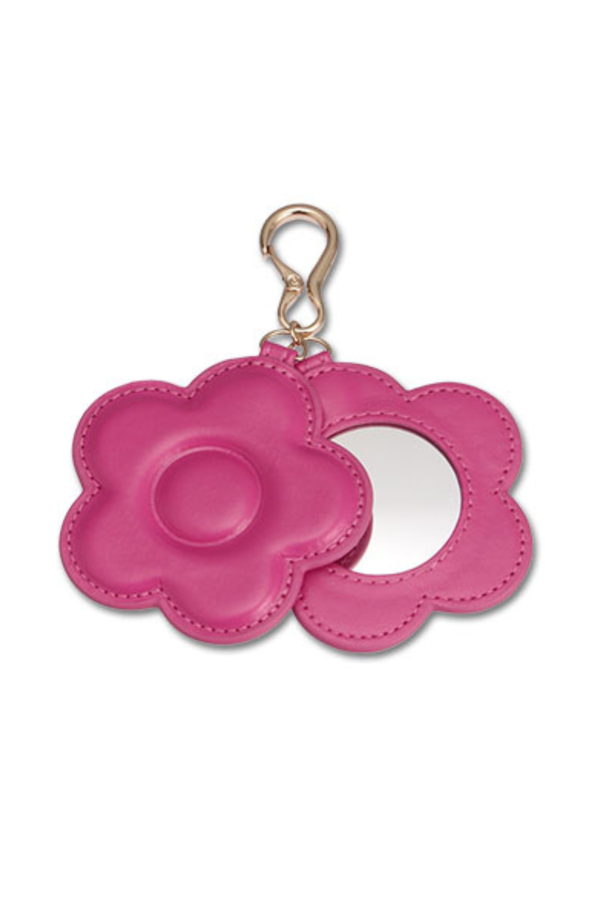 Daisy Mirror Bag Charm Hot Pink