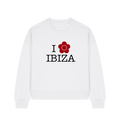 White Printed Sweater Front