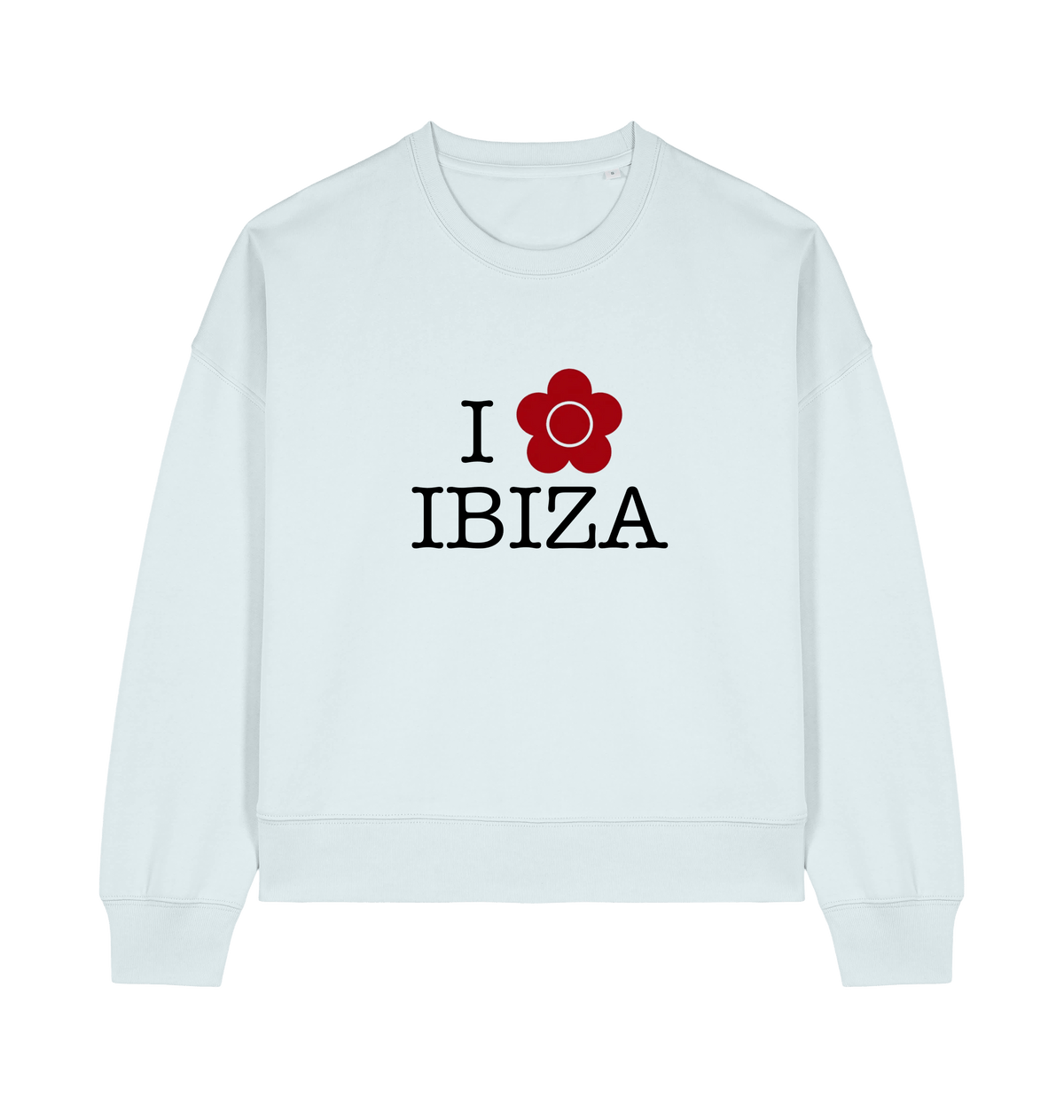 Blue Ice Printed Sweater Front