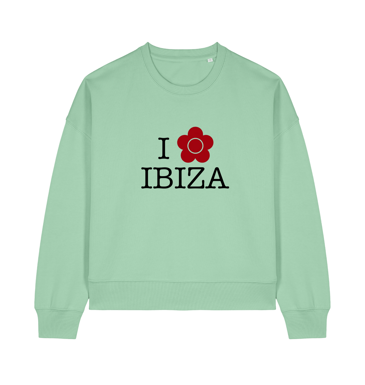 Misty Jade Printed Sweater Front
