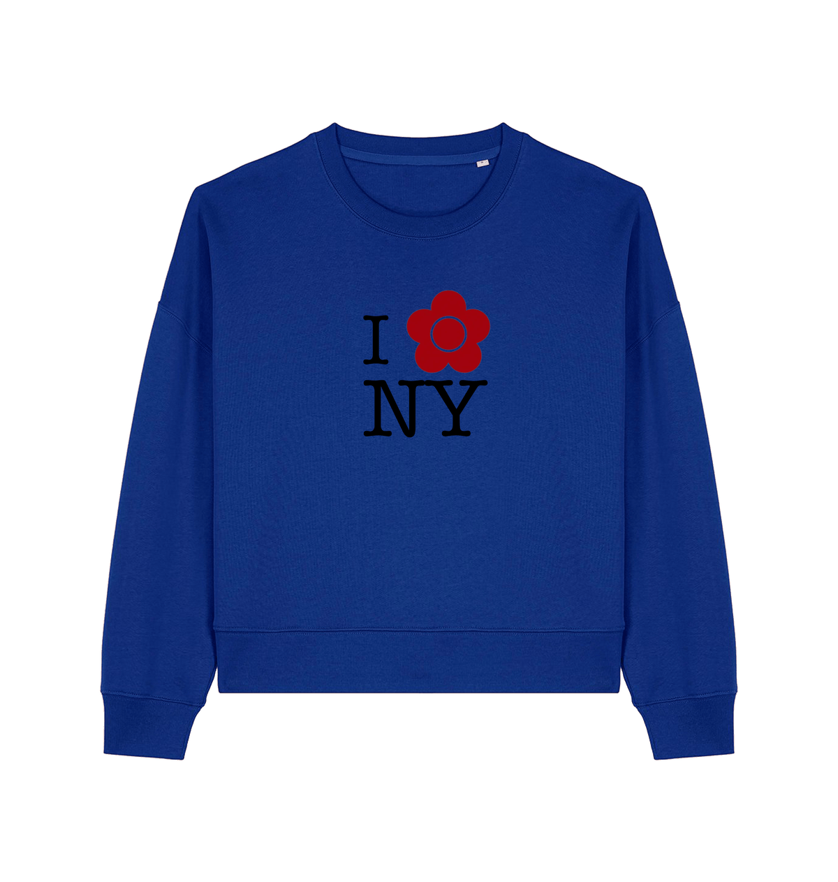 Worker Blue Printed Sweater Front
