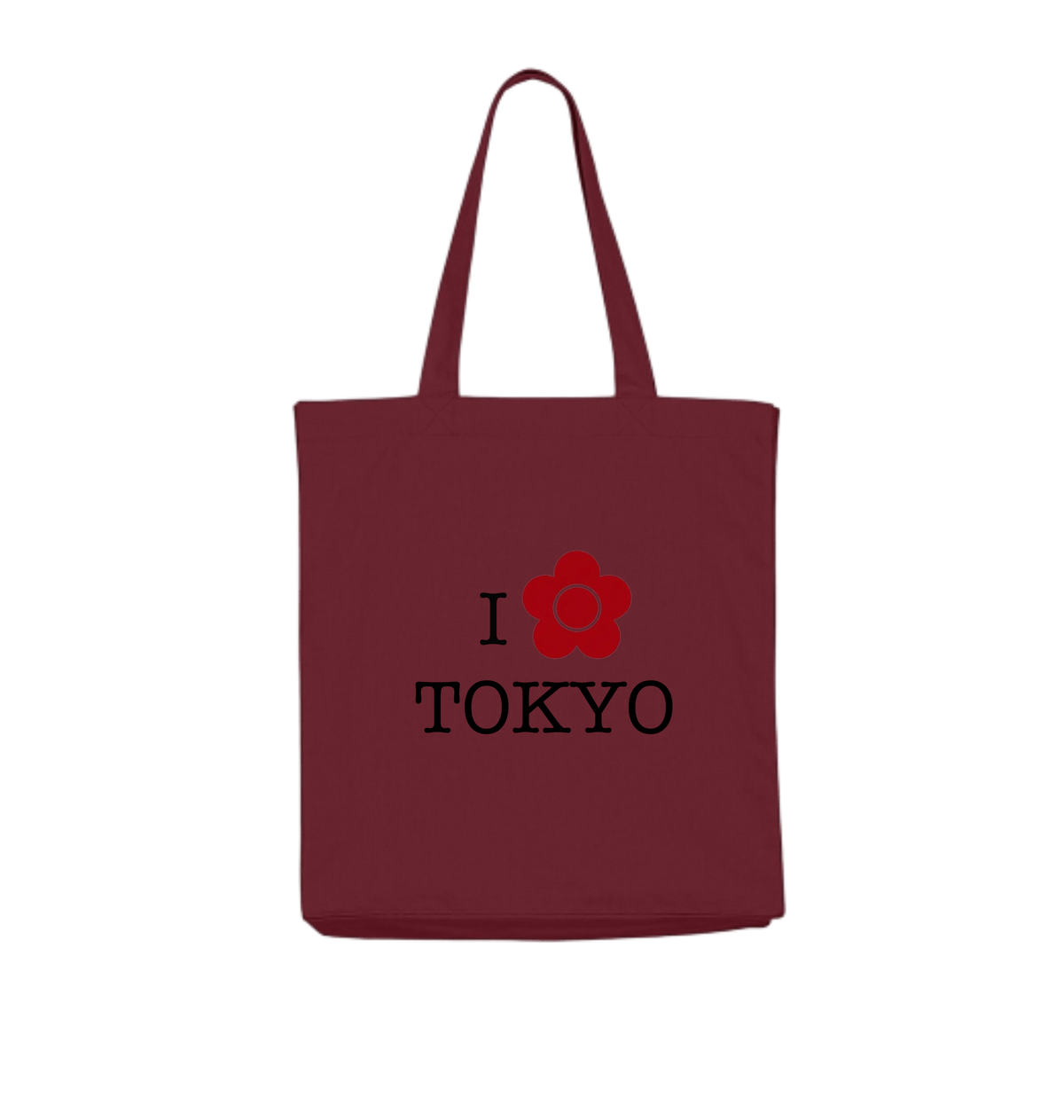 Burgundy Tote Bags Front