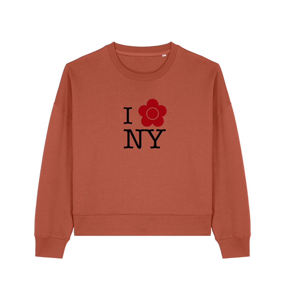 Heritage Brown Printed Sweater Front