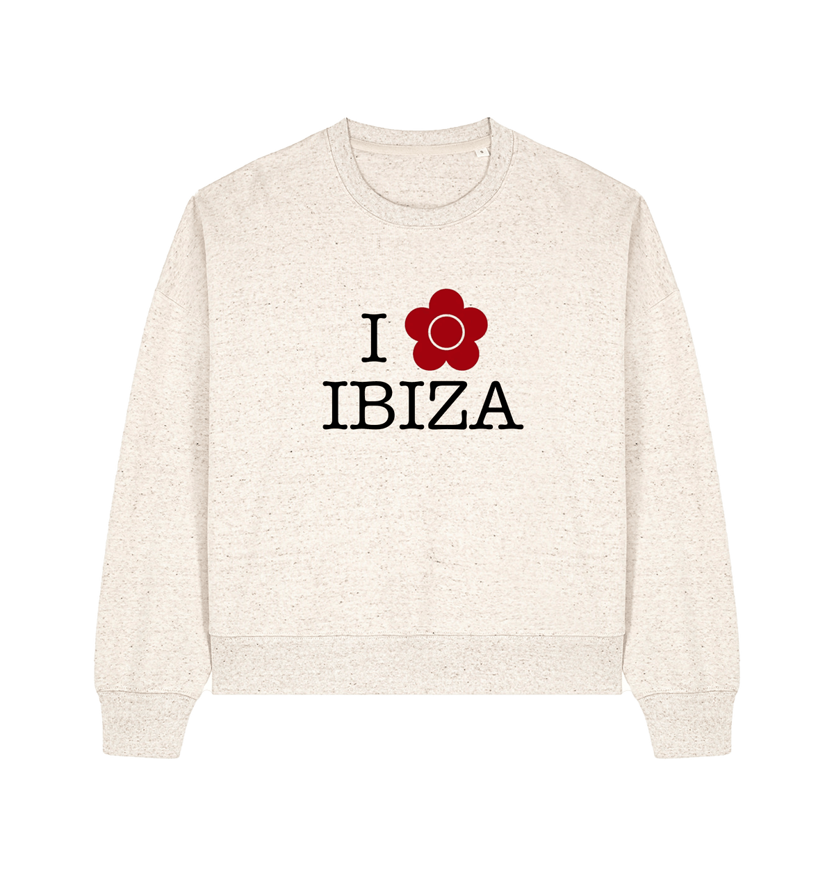 Eco Heather Printed Sweater Front