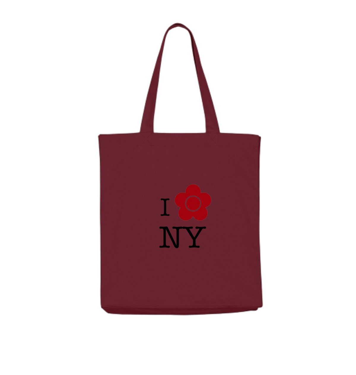 Burgundy Tote Bags Front