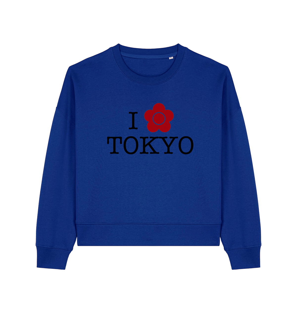 Worker Blue Printed Sweater Front