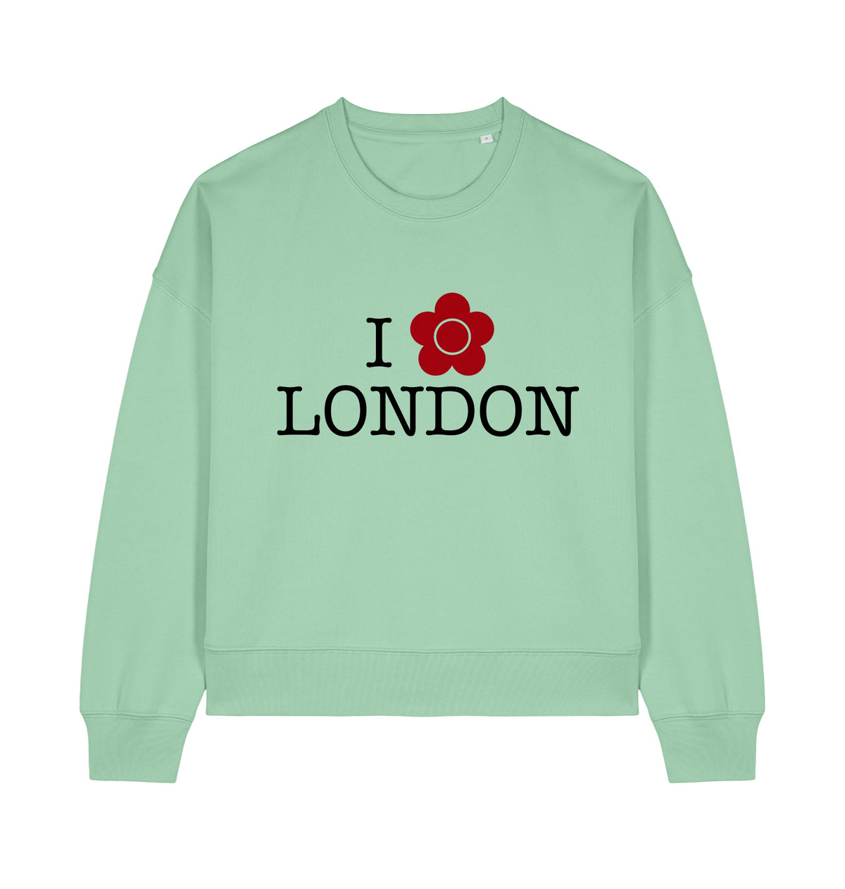 Misty Jade Printed Sweater Front