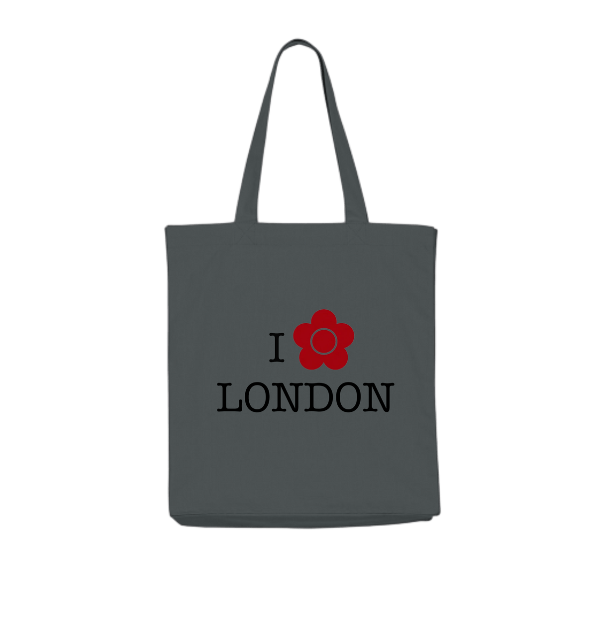 Anthracite Tote Bags Front
