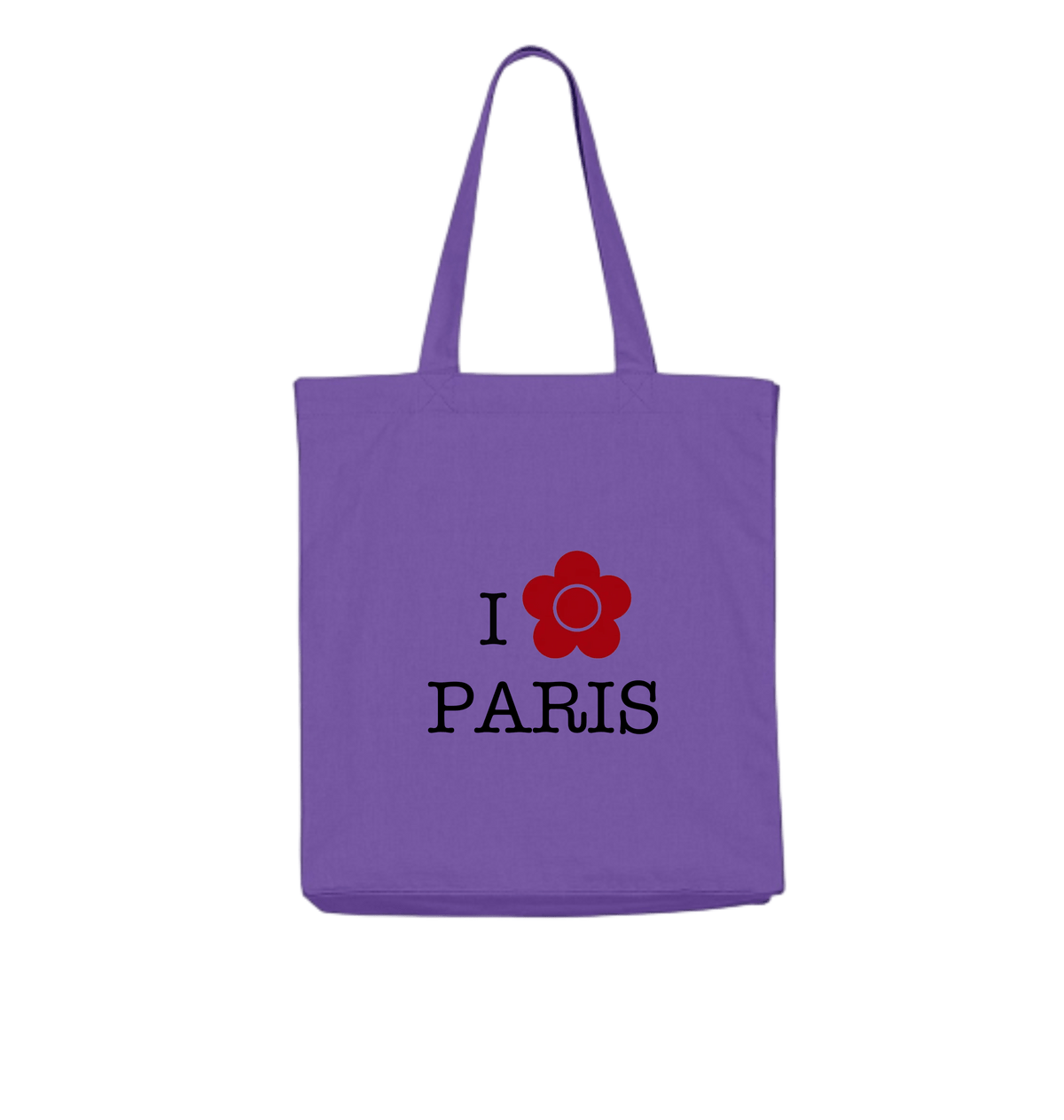Purple Love Tote Bags Front