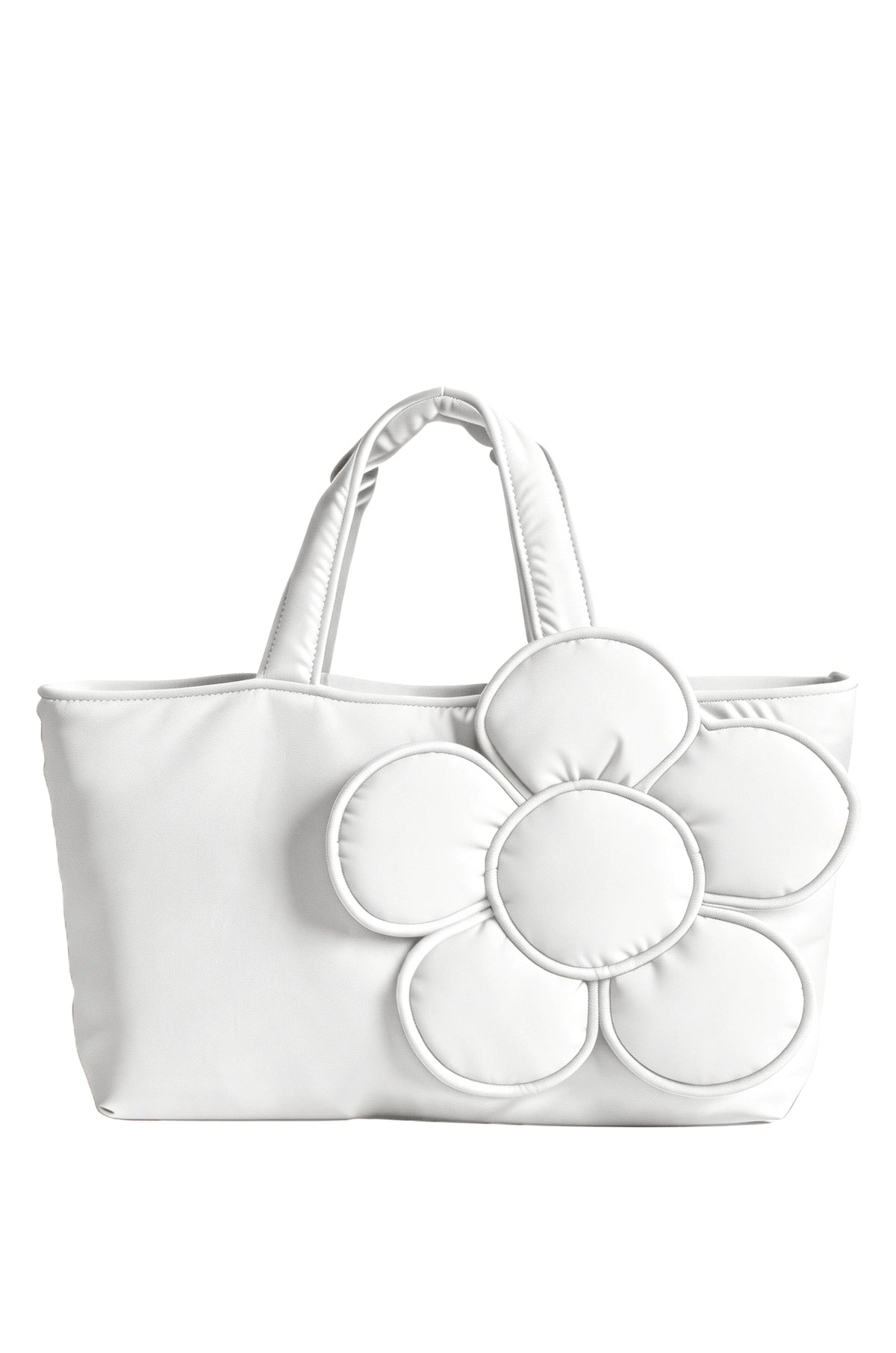Blooming Daisy Tote White