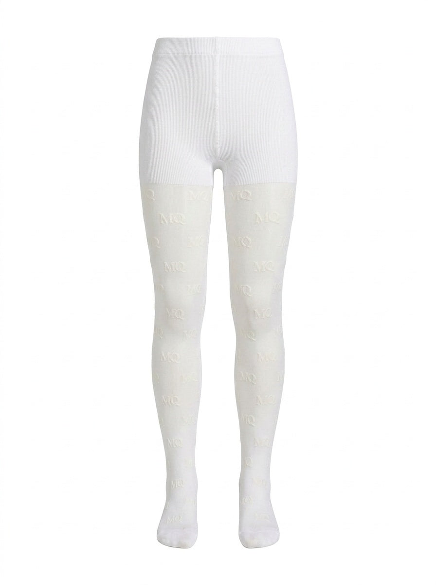 Daisy Sheer Lace Tights White
