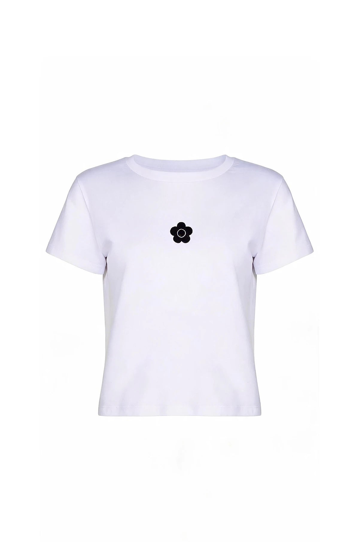 Icon Daisy Fitted T-shirt White