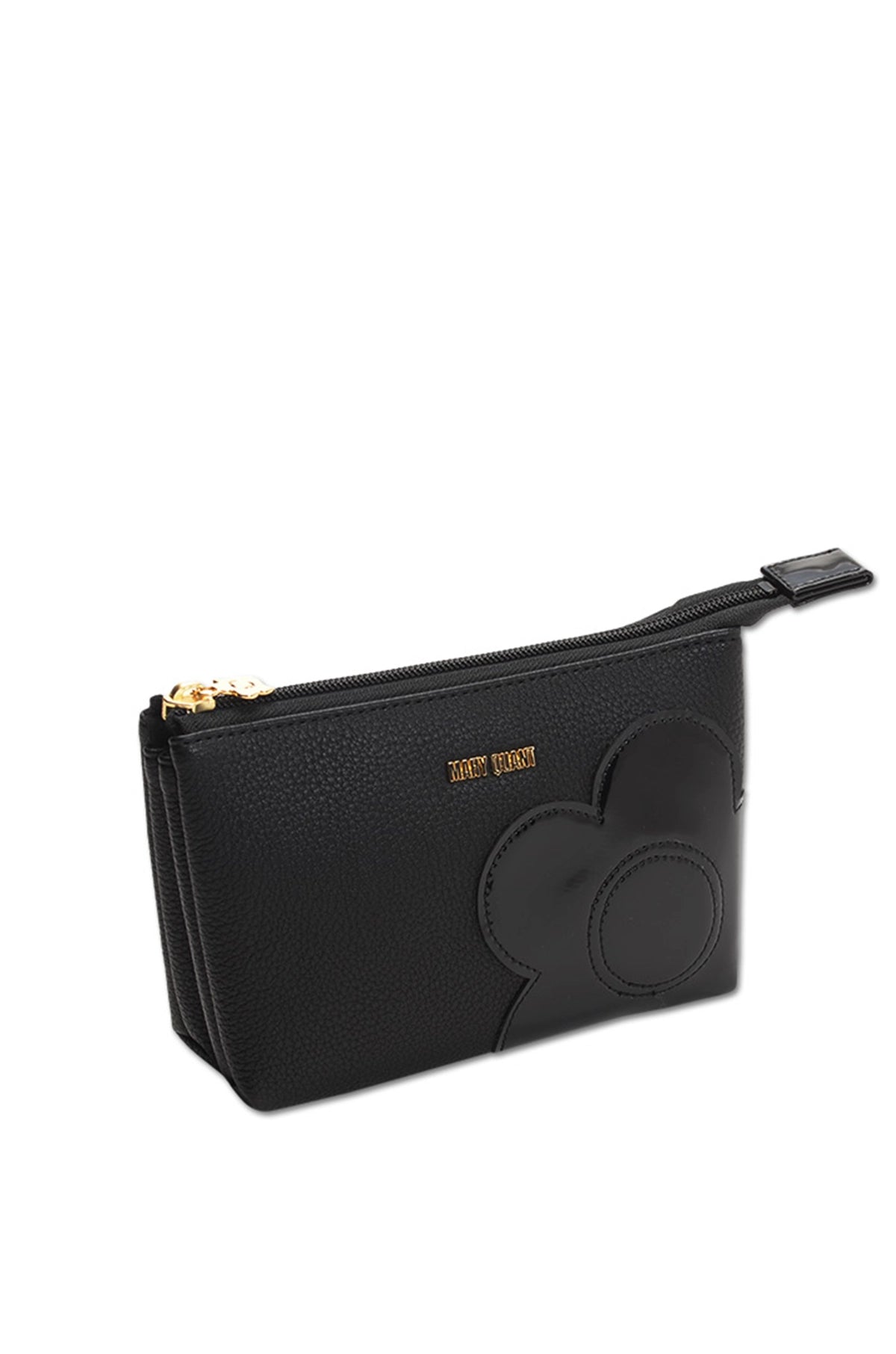 Rising Daisy Three Compartment Pouch Black