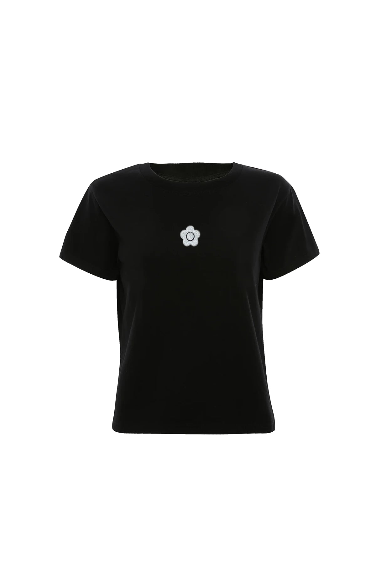 Icon Daisy Fitted T-shirt Black