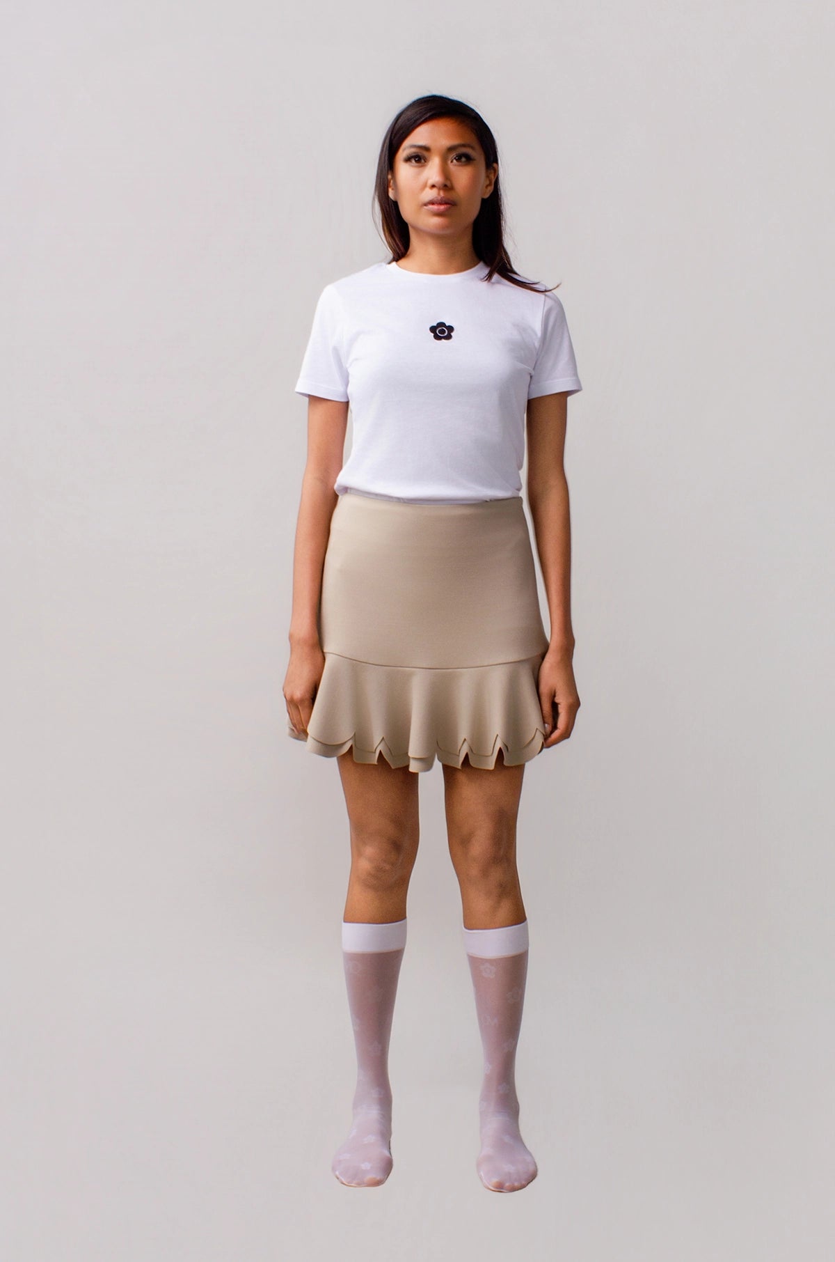 Petal Power Mini Skirt Biscuit
