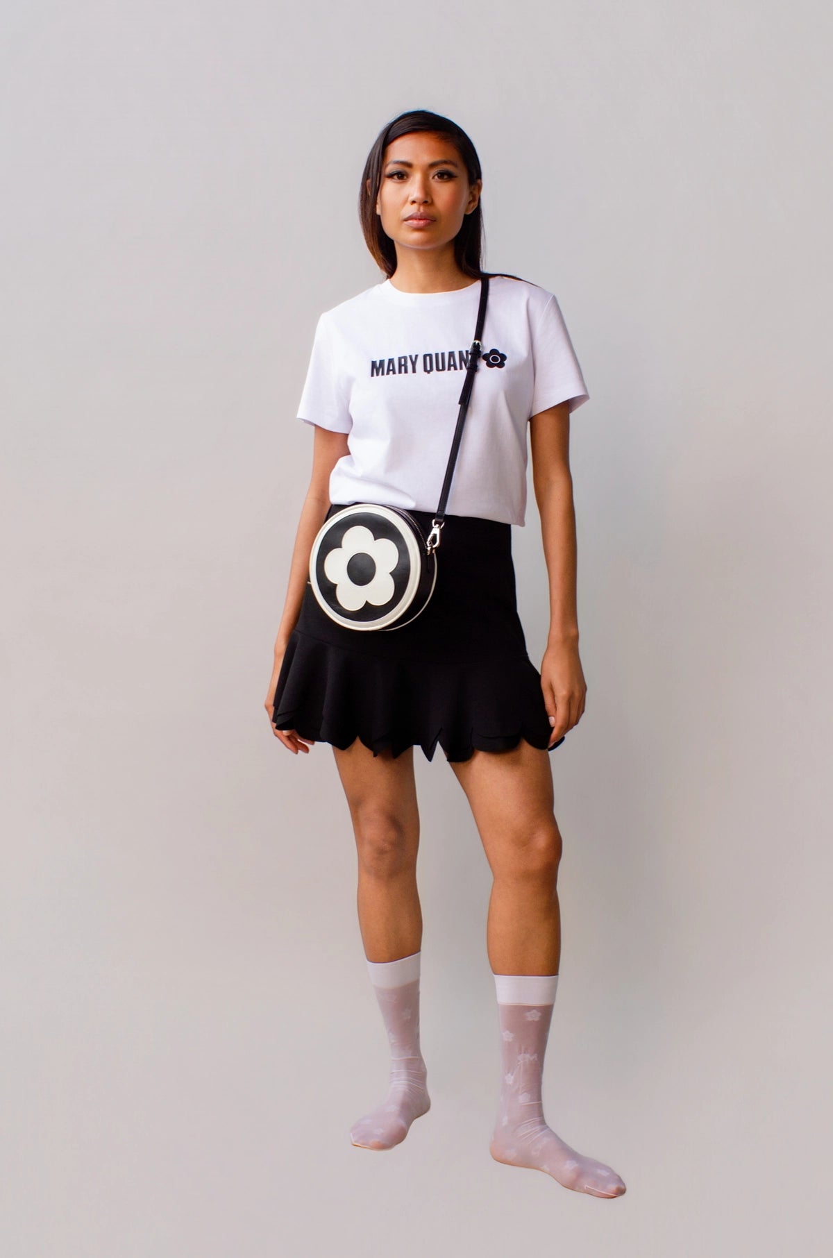 Petal Power Mini Skirt Black