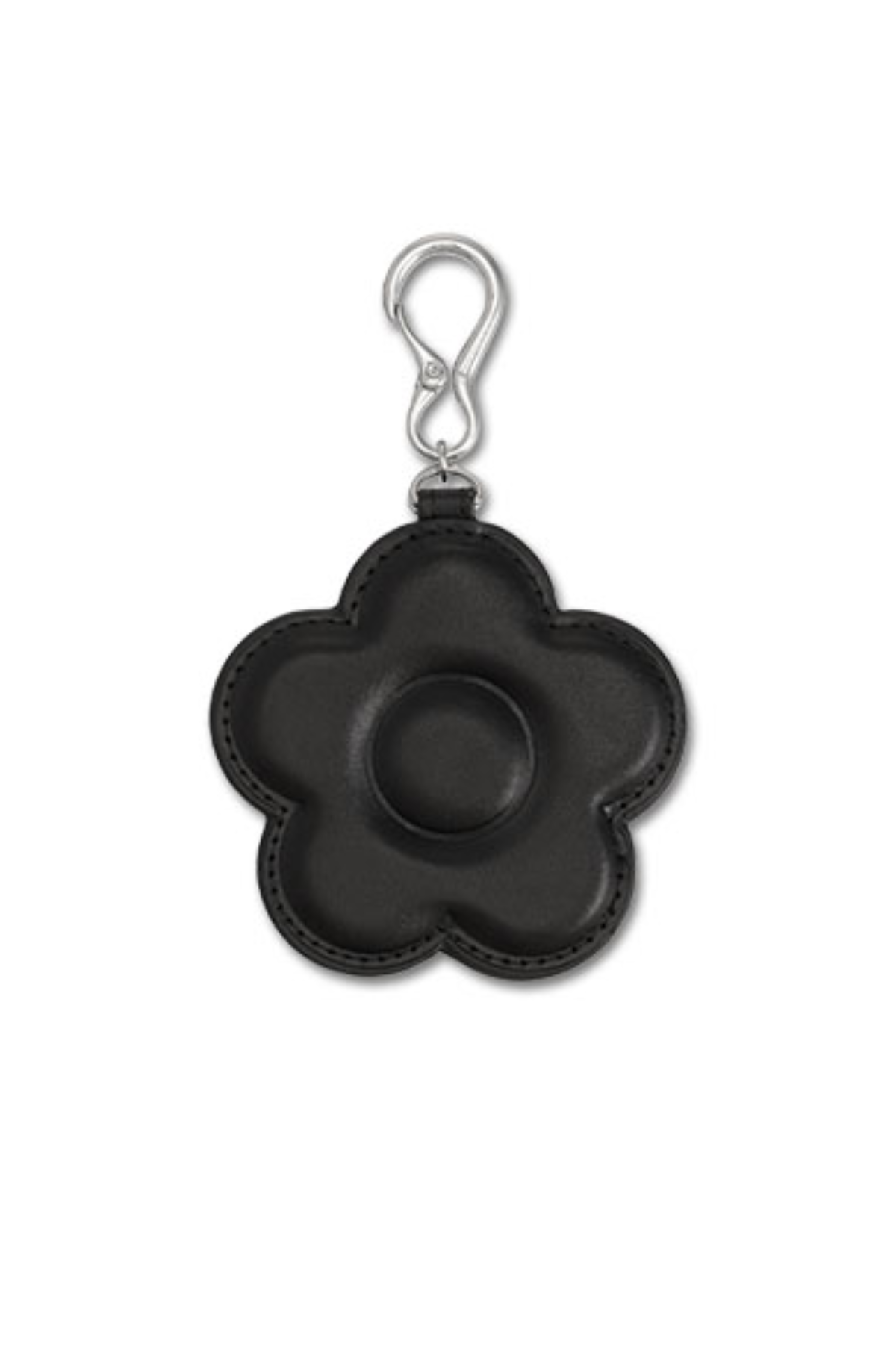 Daisy Mirror Bag Charm Black