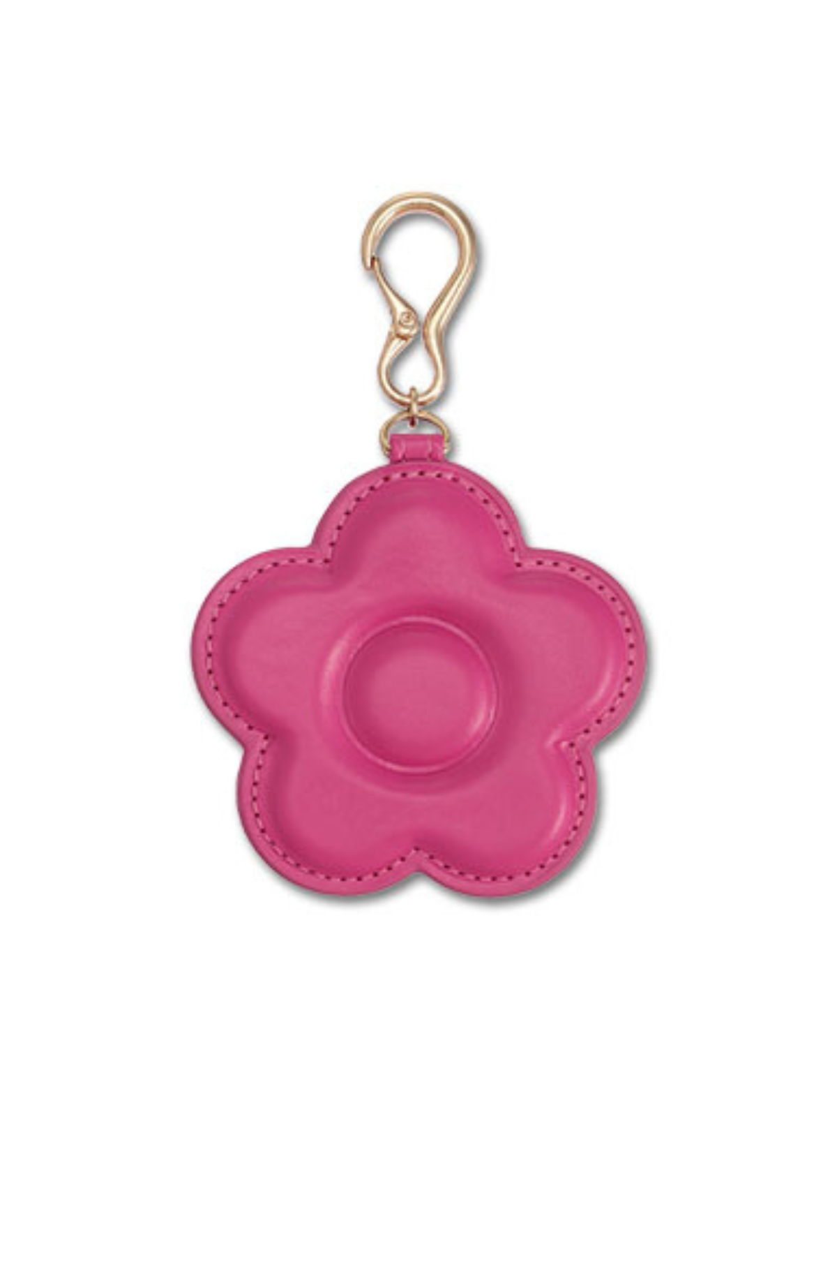 Daisy Mirror Bag Charm Hot Pink