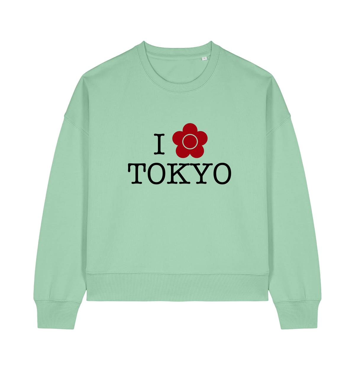 Misty Jade Printed Sweater Front