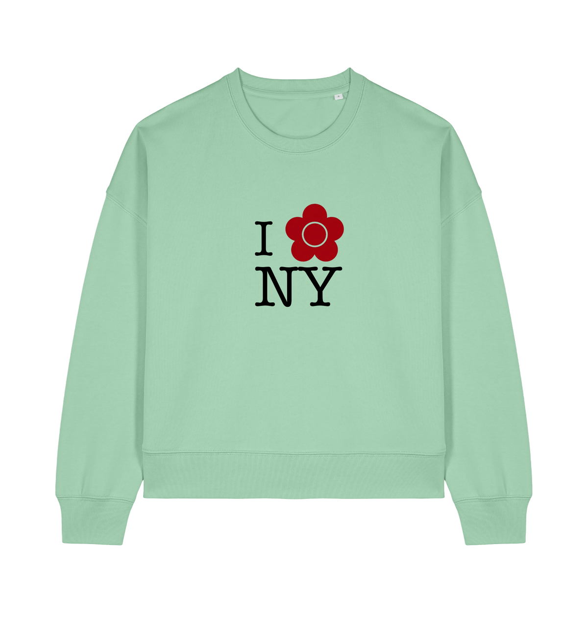 Misty Jade Printed Sweater Front