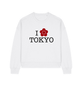 White Printed Sweater Front