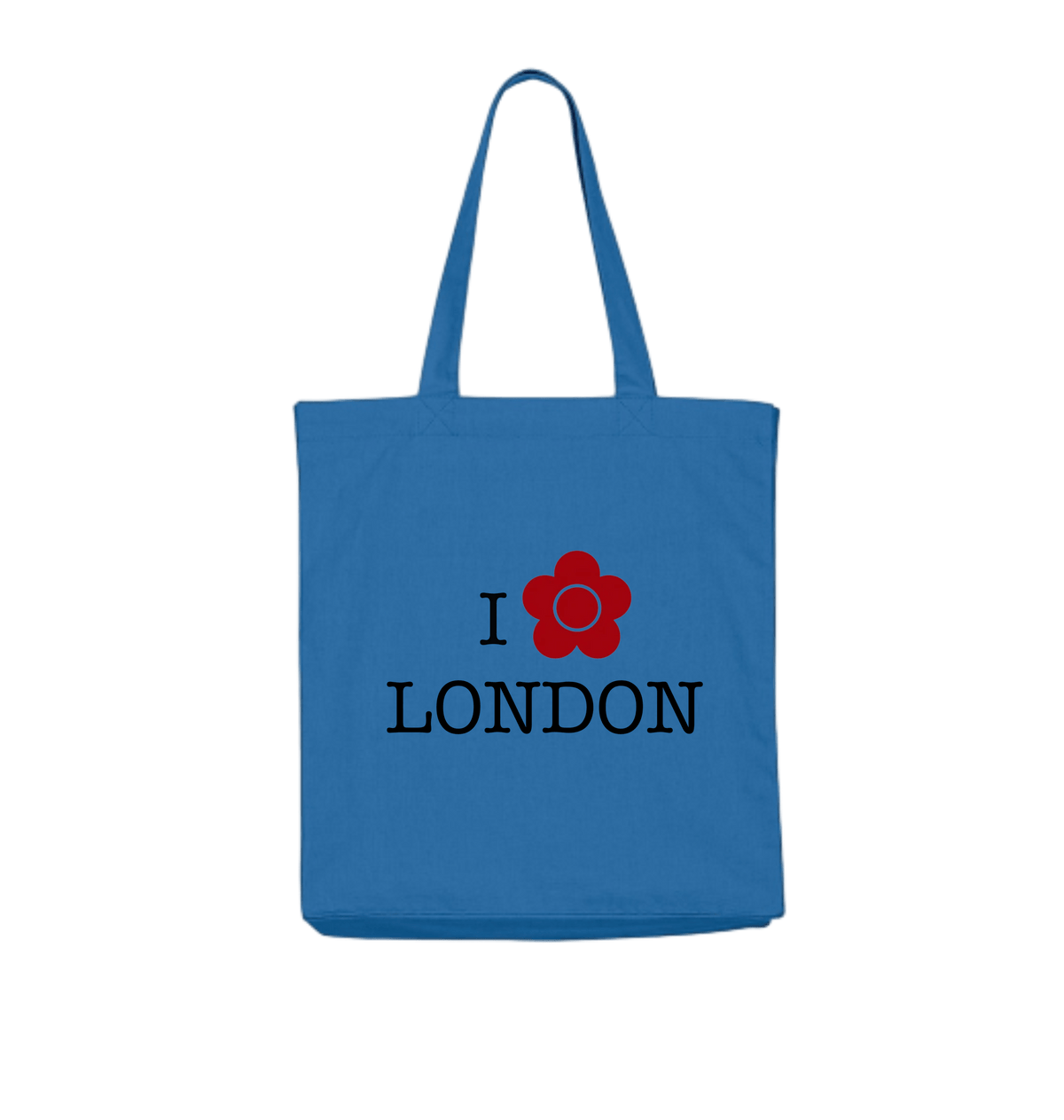 Mindful Blue Tote Bags Front