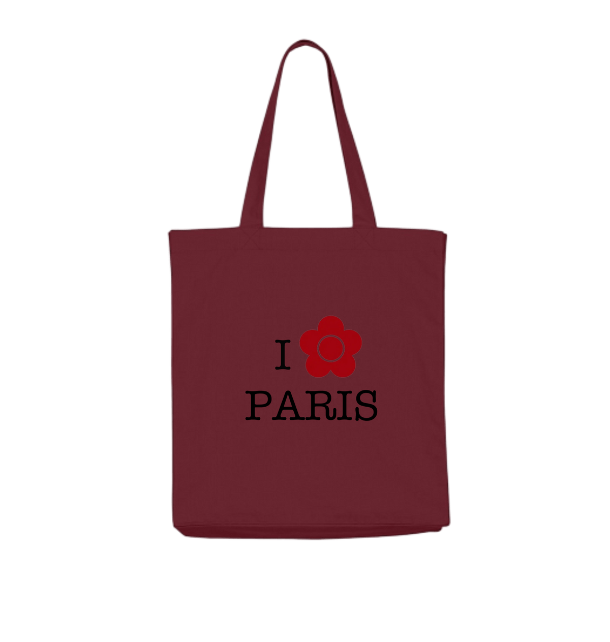 Burgundy Tote Bags Front