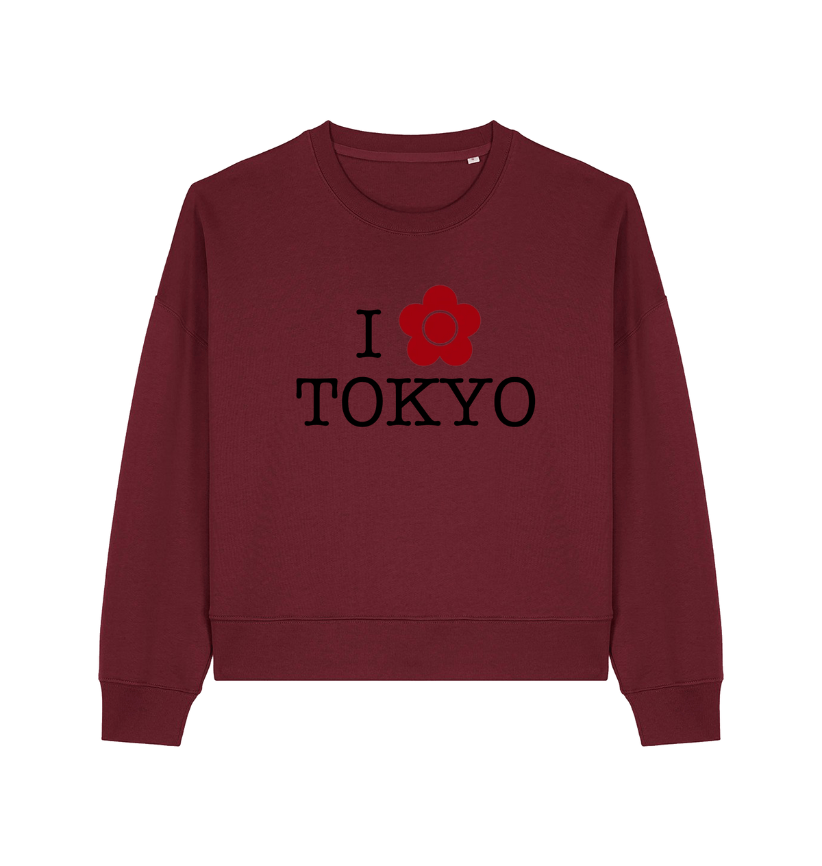 Burgendy Printed Sweater Front