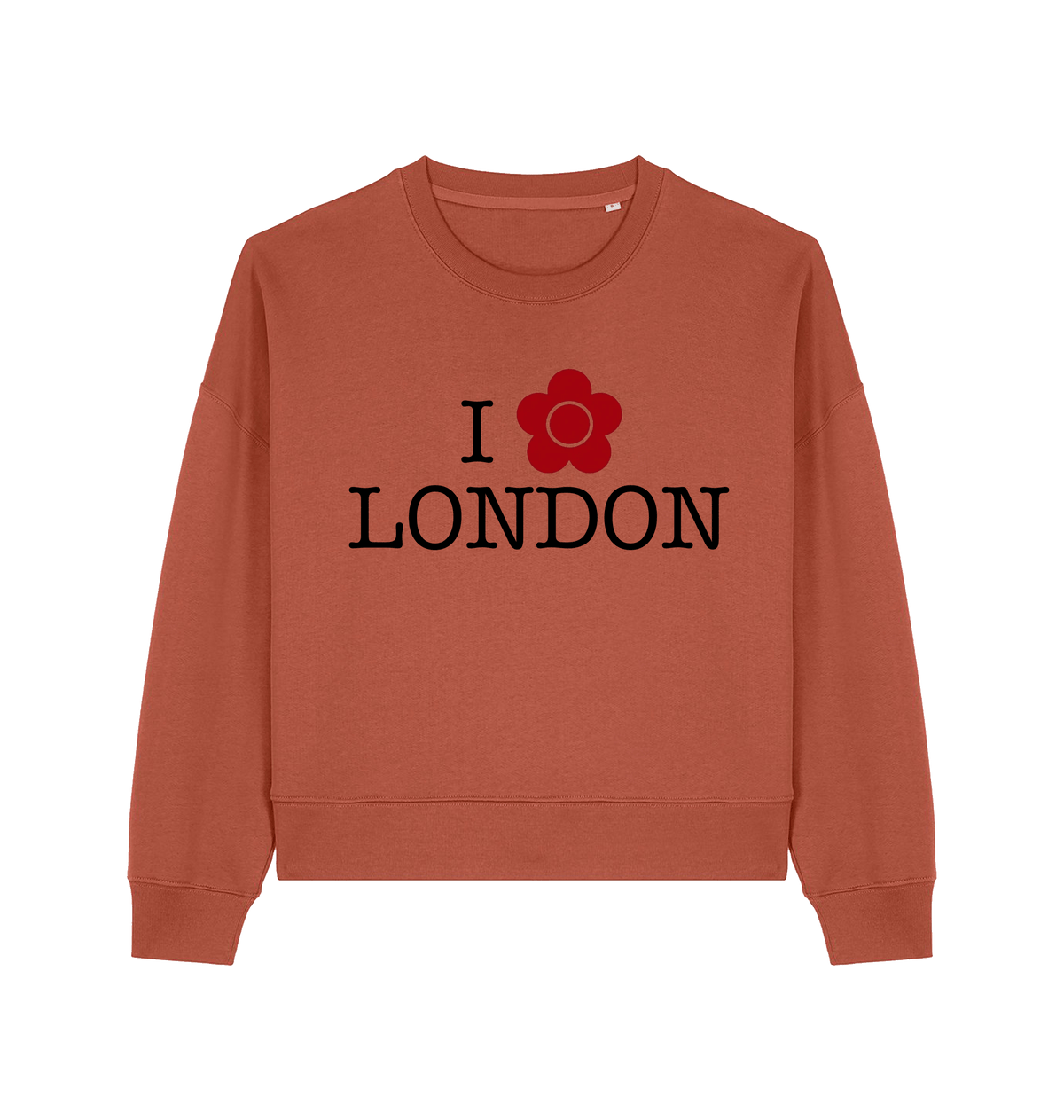 Heritage Brown Printed Sweater Front