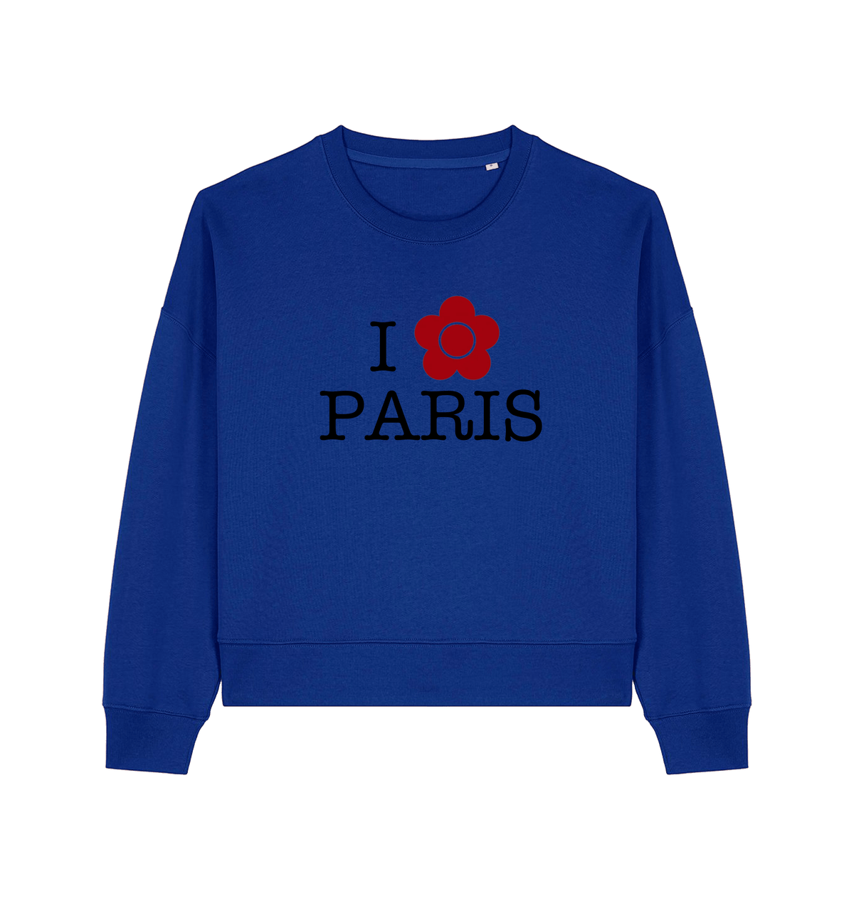 Worker Blue Printed Sweater Front