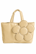 Blooming Daisy Tote Champagne Gold